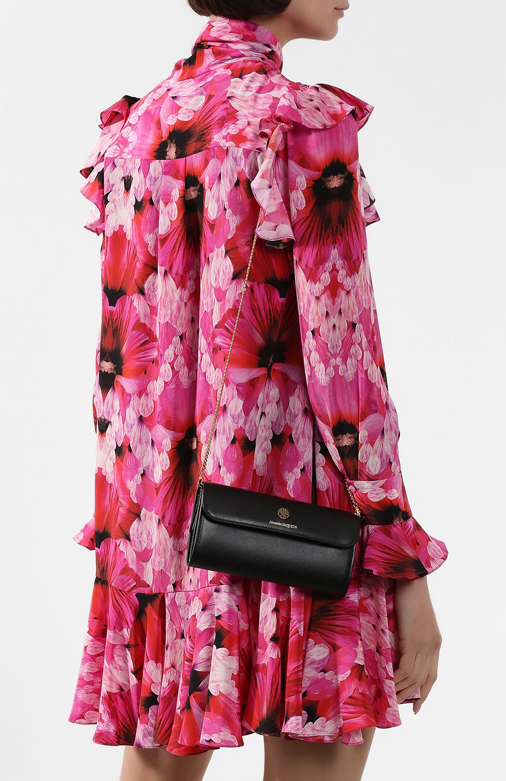 Кожаный кошелек на цепочке ALEXANDER MCQUEEN, арт. 610194/1CW0T, фото 2