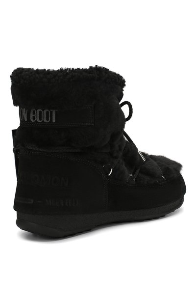 Замшевые сапоги yves salomon x moon boot YVES SALOMON, арт. 20WAC708XXMERL, фото 4