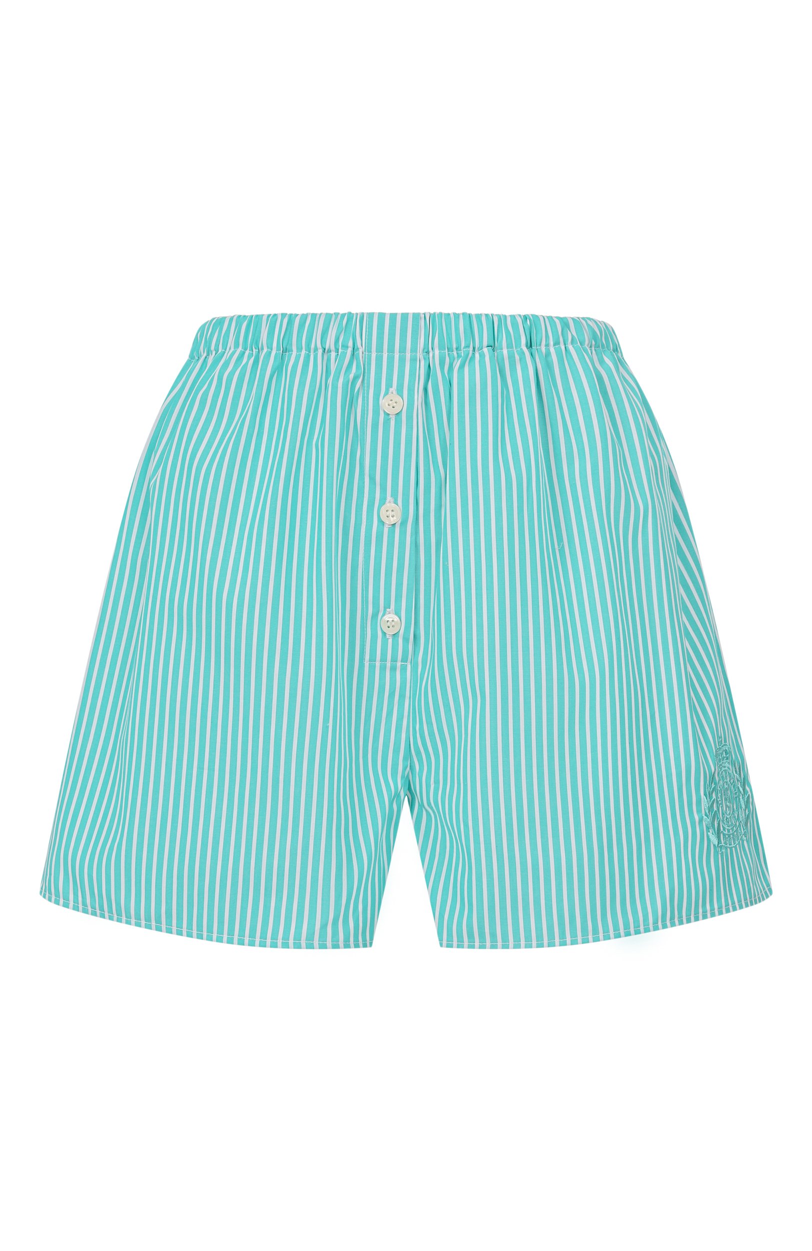 Хлопковые шорты SPORTY AND RICH, арт. SH035712243GR62, фото 1