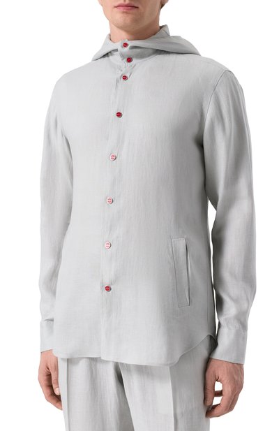 Льняная рубашка KITON, арт. UMCMARH0928619, фото 3