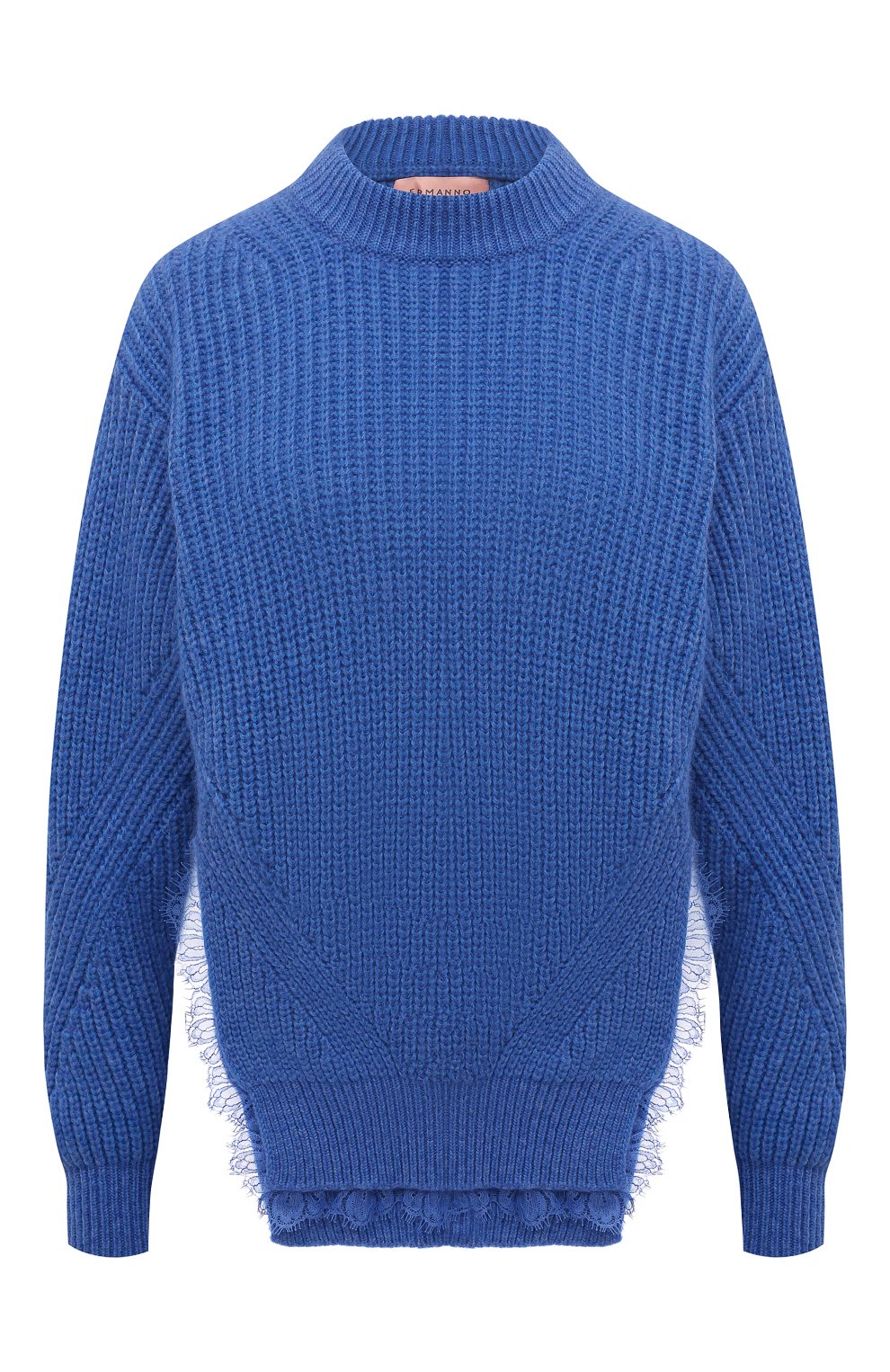 Свитер ERMANNO FIRENZE синего цвета по цене 39650 руб., арт. D39ET MG09WIN, фото 1 Свитер ERMANNO FIRENZE, арт. D39ET MG09WIN, фото 1