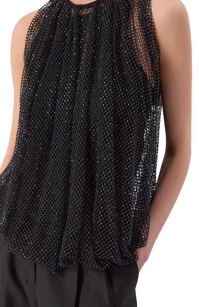 Топ с отделкой стразами SPORTMAX, арт. SPXN0D0, фото 5