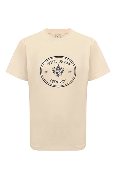 Женская хлопковая футболка sporty &amp; rich х hotel du cap-eden-roc SPORTY AND RICH, арт. T0043501621CR01