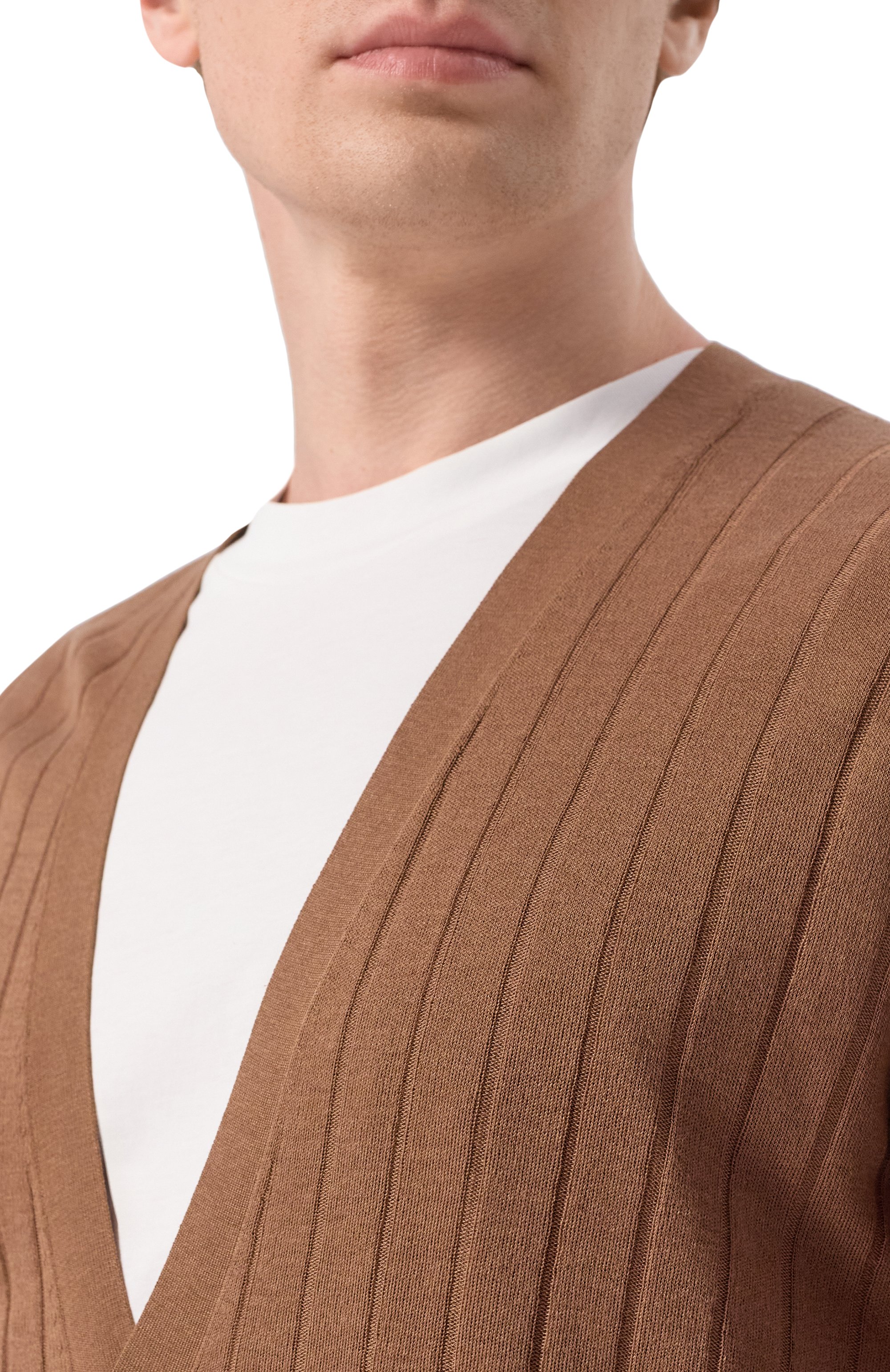 Кардиган из шелка и хлопка 12 STOREEZ, арт. 138258, фото 5