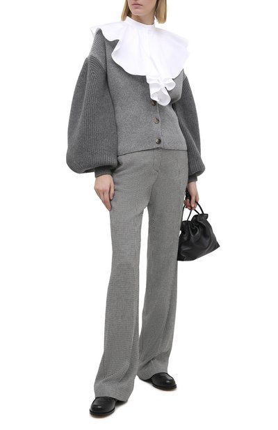 Брюки из вискозы и шерсти MSGM черно-белого цвета по цене 28450 руб., арт. 2941MDP14 207518, фото 2 Брюки из вискозы и шерсти MSGM, арт. 2941MDP14 207518, фото 2