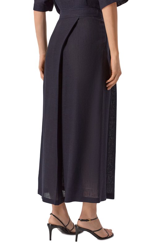 Льняные брюки Loro Piana FAP7928 Синий  FAP7928 Фото 4