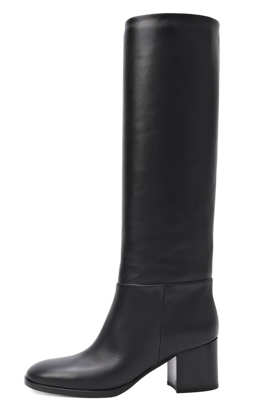Кожаные сапоги Santiago 60 Gianvito Rossi G80304.60CU0.VGIBLACK Чёрный  G80304.60CU0.VGIBLACK Фото 4