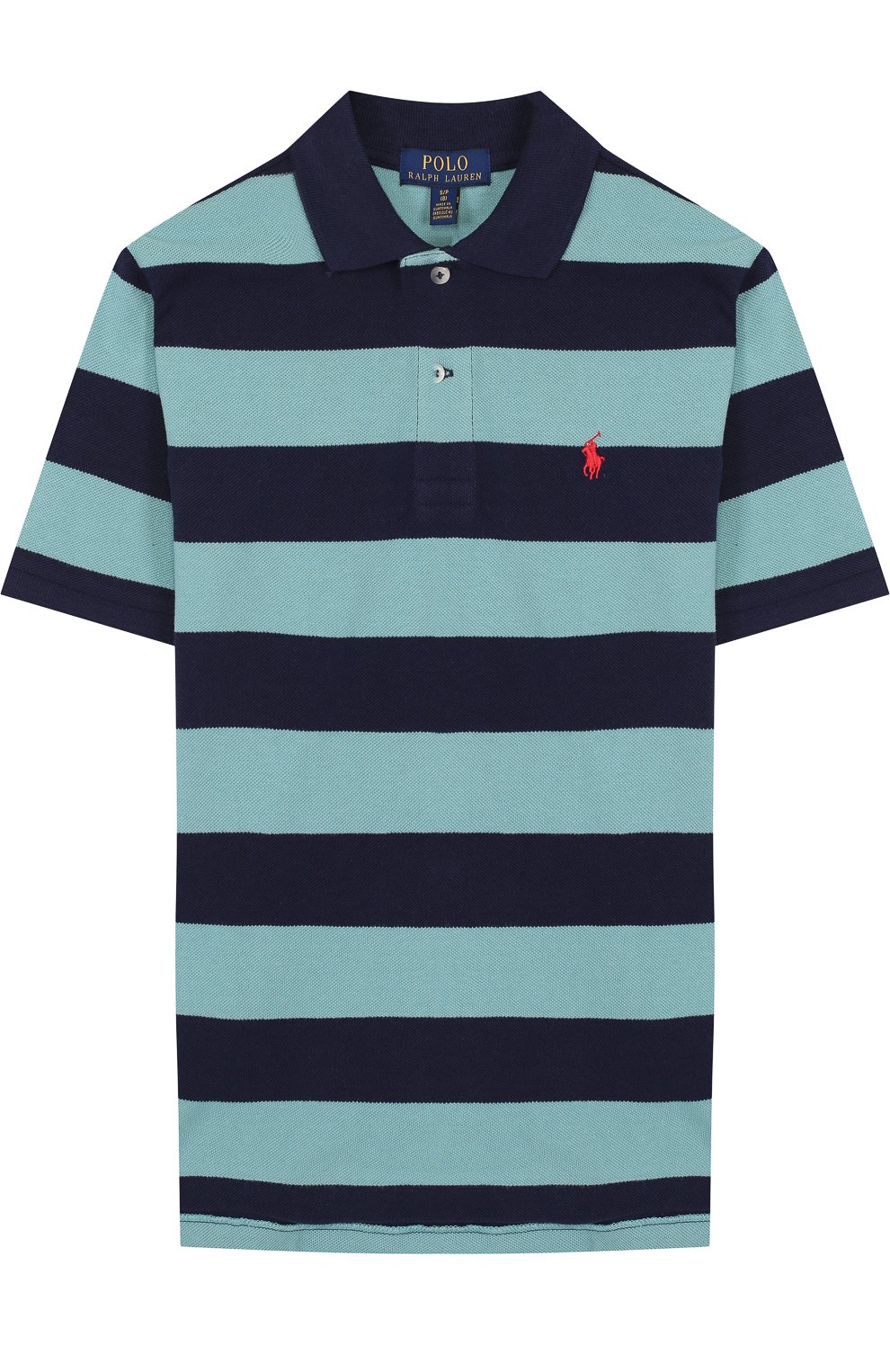 Хлопковое поло в полоску POLO RALPH LAUREN, арт. 323682616, фото 1