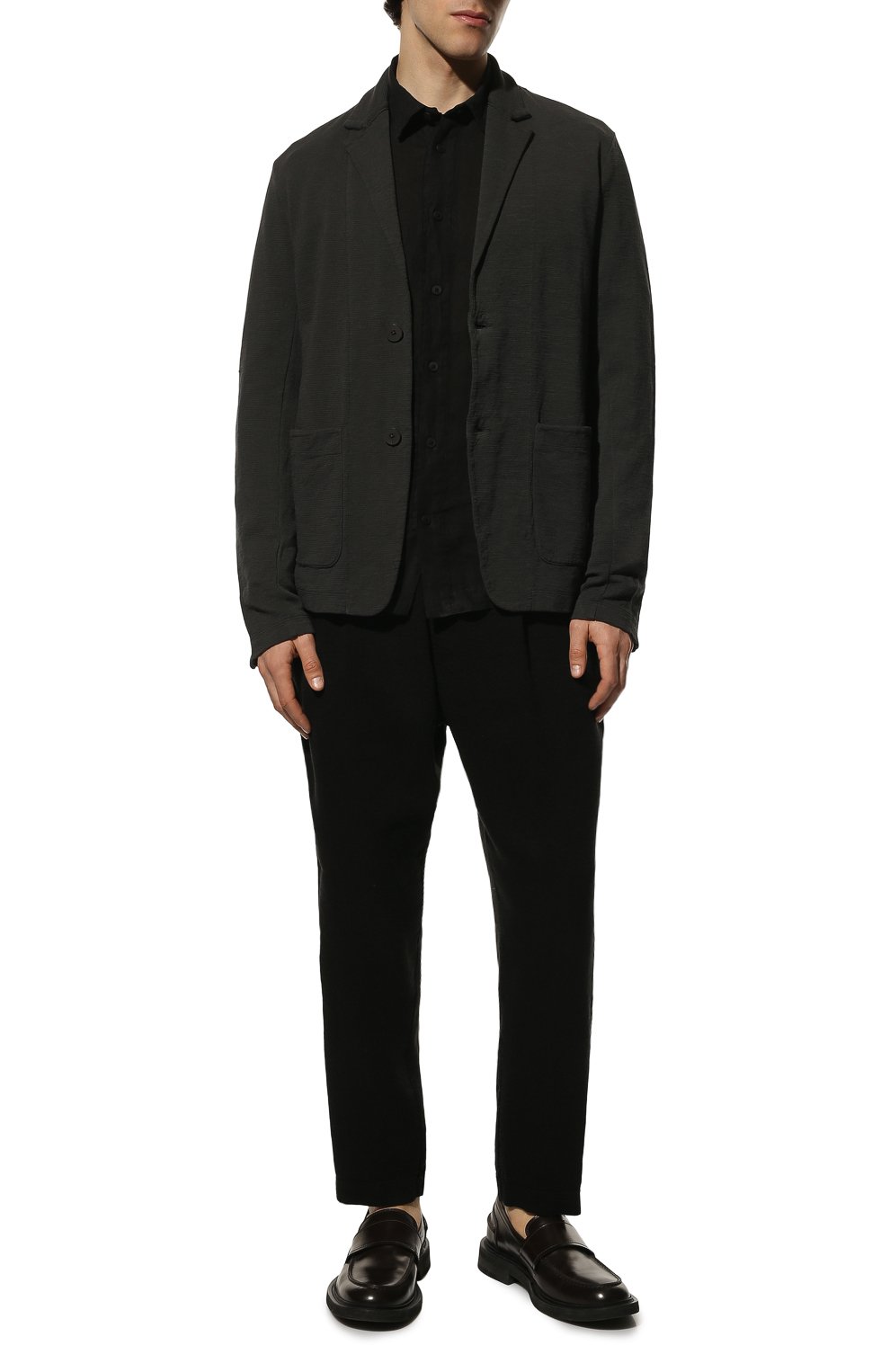 Рубашка изо льна и хлопка TRANSIT, арт. CFUTRQV312, фото 2