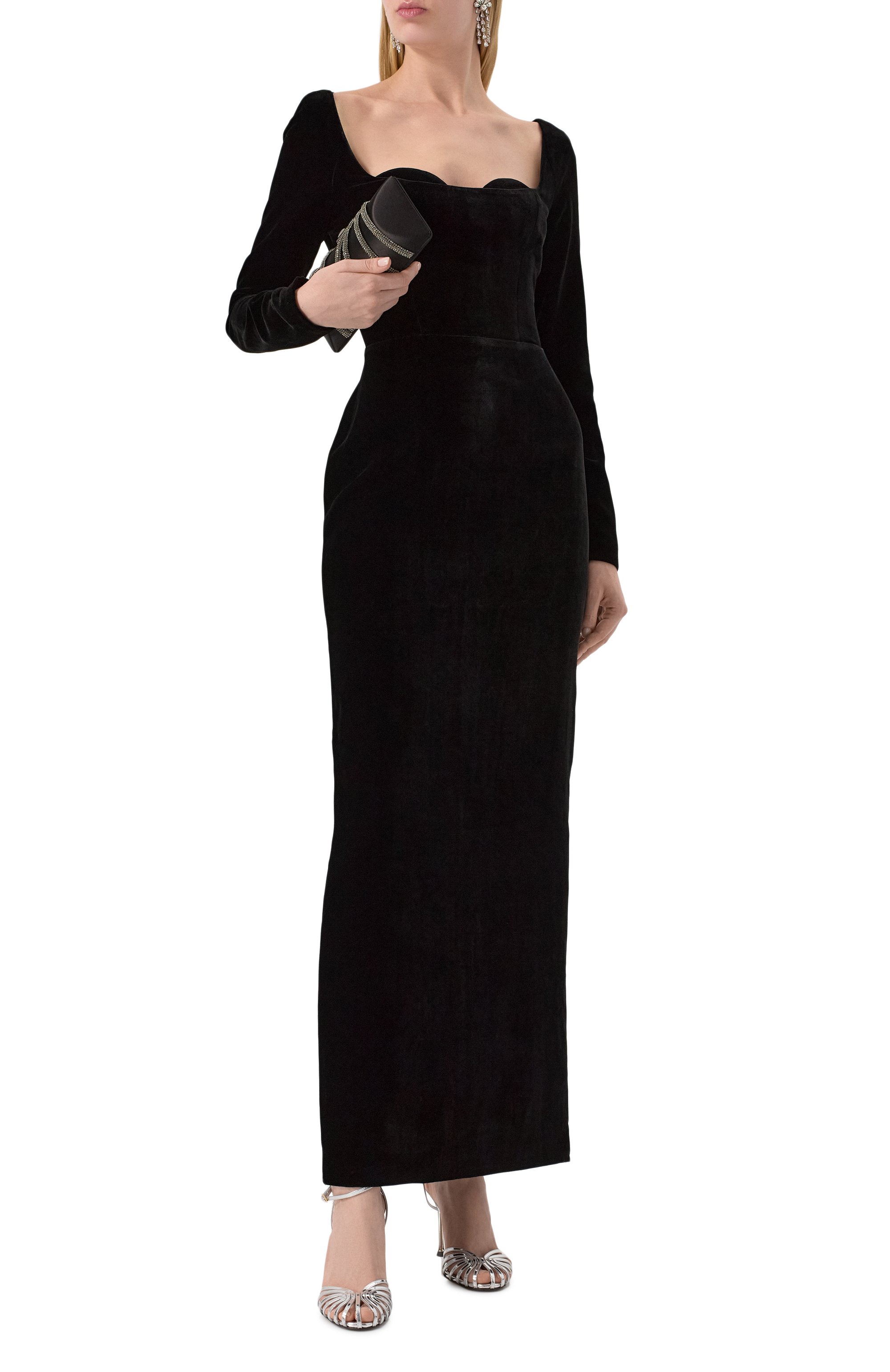 Бархатное платье RASARIO, арт. RS24F011DD001, фото 2