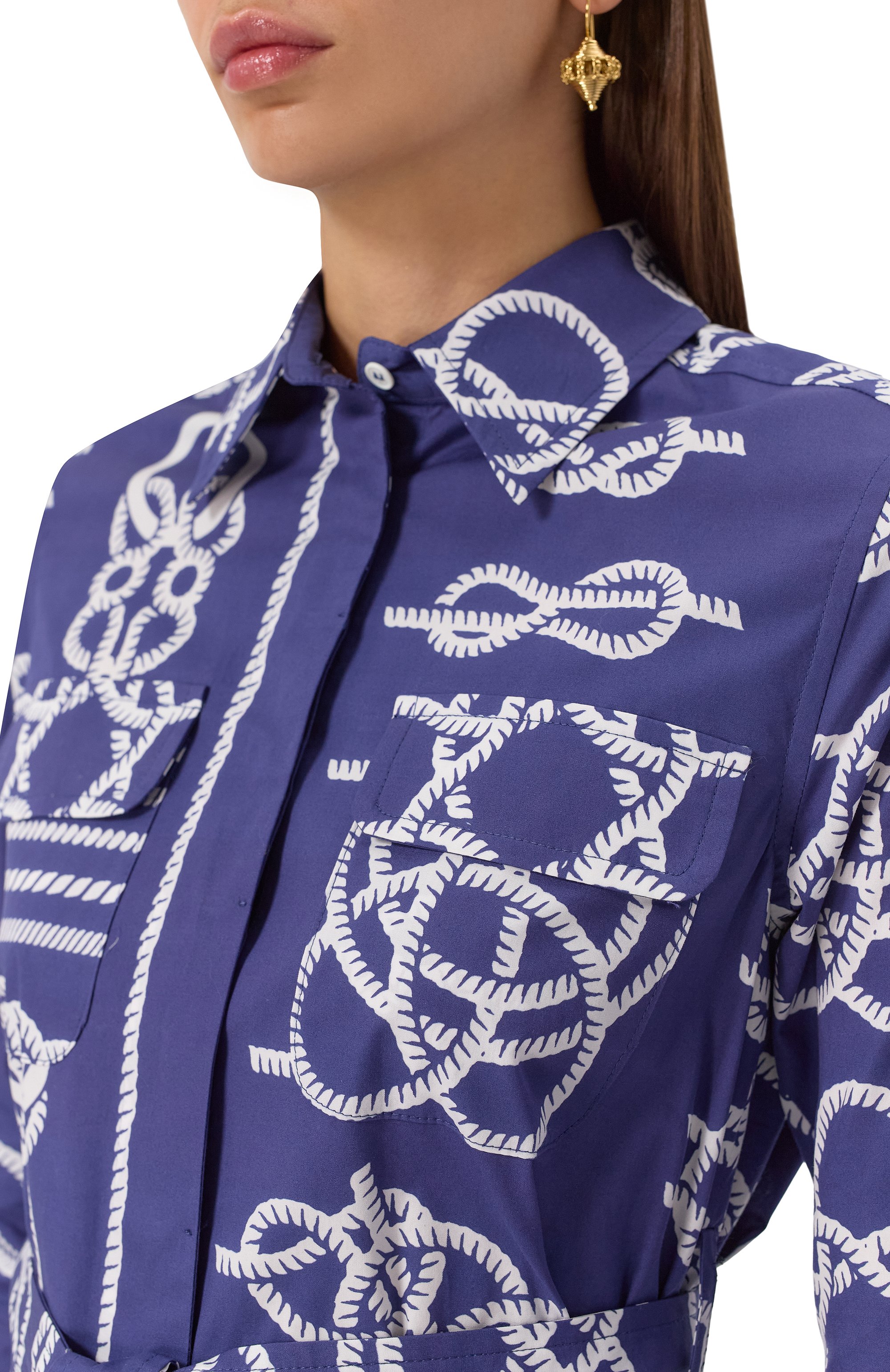 Хлопковое платье FORTE DEI MARMI COUTURE, арт. 25SF5117-PX, фото 5