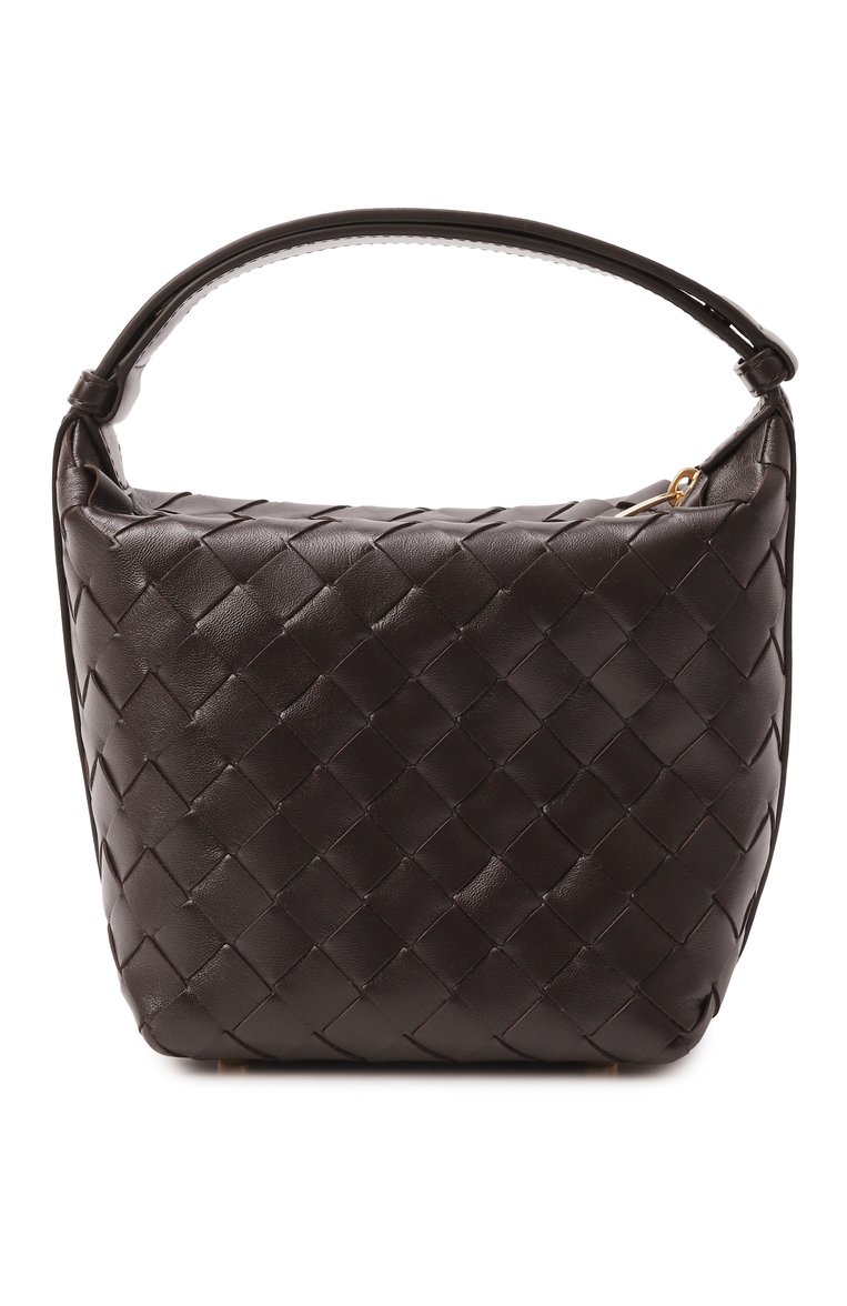 Женская сумка wallace BOTTEGA VENETA темно-коричневого цвета, арт. 776781/V3IV1 | Фото 6 (Размер: small; Материал: Натуральная кожа; Автоматизация ТО: Проставлено; Автоматизация состава: Проставлено)