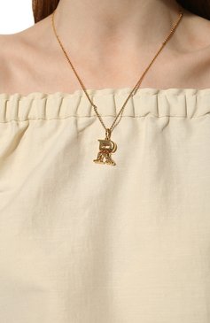 Женская подвеска на цепочке alphabet r CHLOÉ золотого цвета, арт. CHC20SF02RCB7 | Фото 2 (Материал: Металл; Региональные ограничения белый список (Axapta Mercury): Не проставлено; Нос: Не проставлено)
