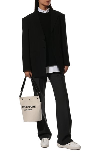 Кожаные кеды rockstud untitled VALENTINO, арт. XW2S0A01/BHS, фото 2