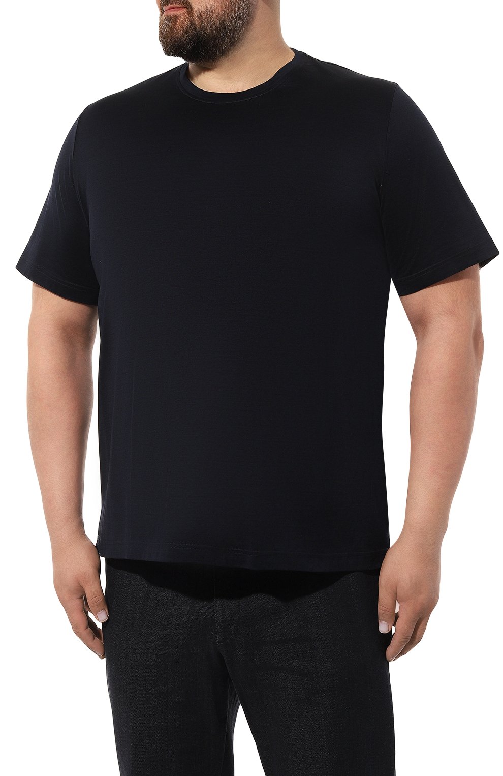 Хлопковая футболка MVST темно-синего цвета по цене 39500 руб., арт. 13M660.MK00.MUST.B&T/64-70, фото 3 Хлопковая футболка MVST, арт. 13M660.MK00.MUST.B&T/64-70, фото 3