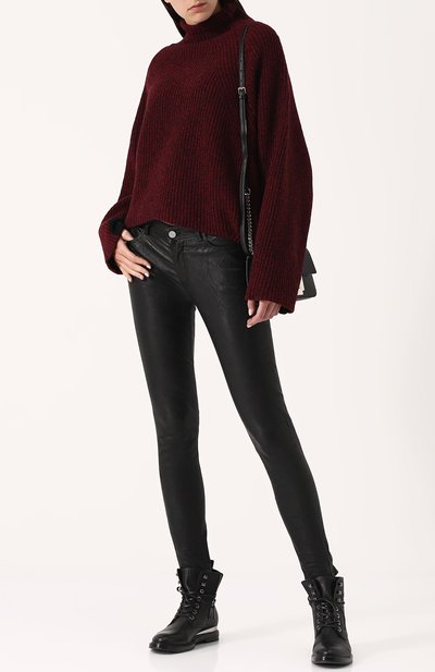 Однотонные кожаные брюки-скинни ZADIG AND VOLTAIRE, арт. WFCU1408F, фото 2