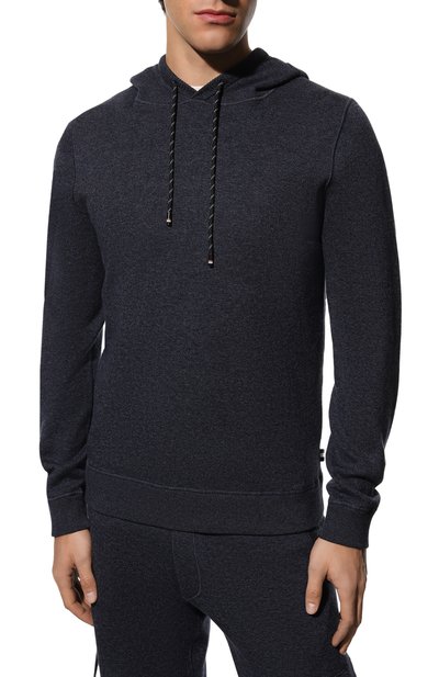 Худи из хлопка и шерсти BOSS, арт. 50482648, фото 3