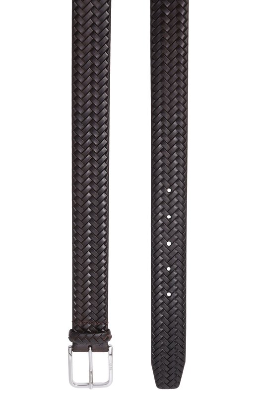 Кожаный ремень BOSS 50560430 Коричневый  50560430 Фото 3