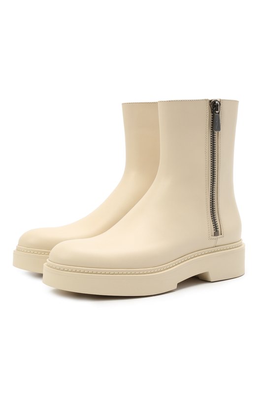 

Кожаные ботинки Santoni, Кремовый