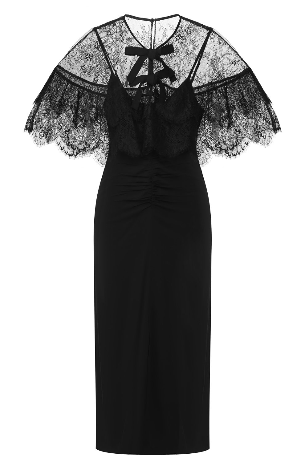 Платье-миди SELF-PORTRAIT черного цвета по цене 48800 руб., арт. RS20-094, фото 1 Платье-миди SELF-PORTRAIT, арт. RS20-094, фото 1
