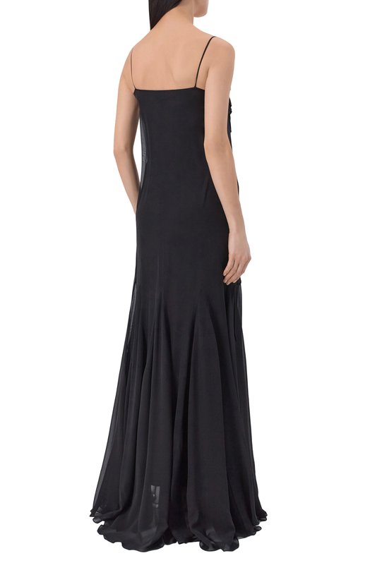 Шелковое платье Nina Ricci 26PCR0032/SE1417 Чёрный  26PCR0032/SE1417 Фото 3
