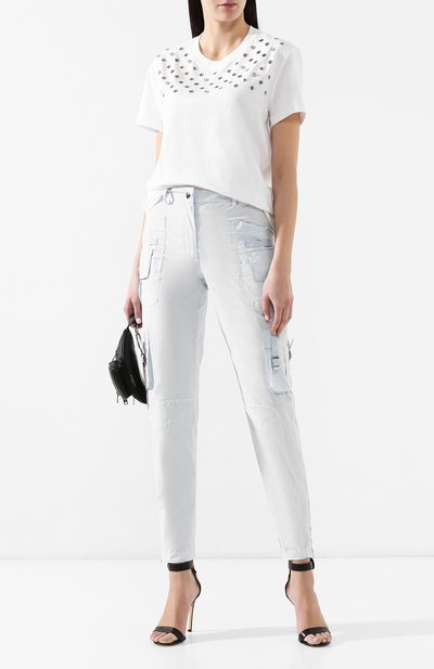 Хлопковая футболка REDVALENTINO белого цвета по цене 22500 руб., арт. RR3MG00J/EEJ, фото 2 Хлопковая футболка REDVALENTINO, арт. RR3MG00J/EEJ, фото 2