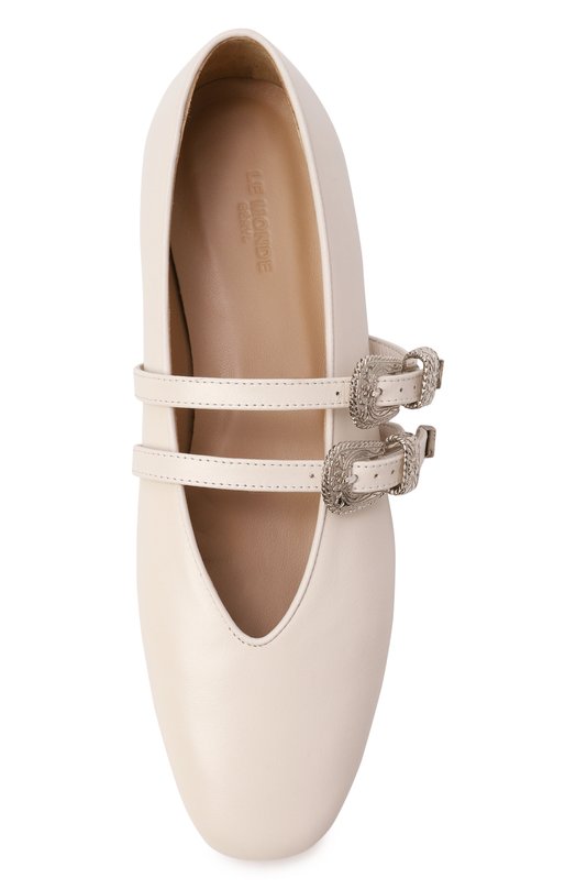 Кожаные балетки Classic Claudia Le Monde Beryl CLM-CAL-ECR Кремовый  CLM-CAL-ECR Фото 6