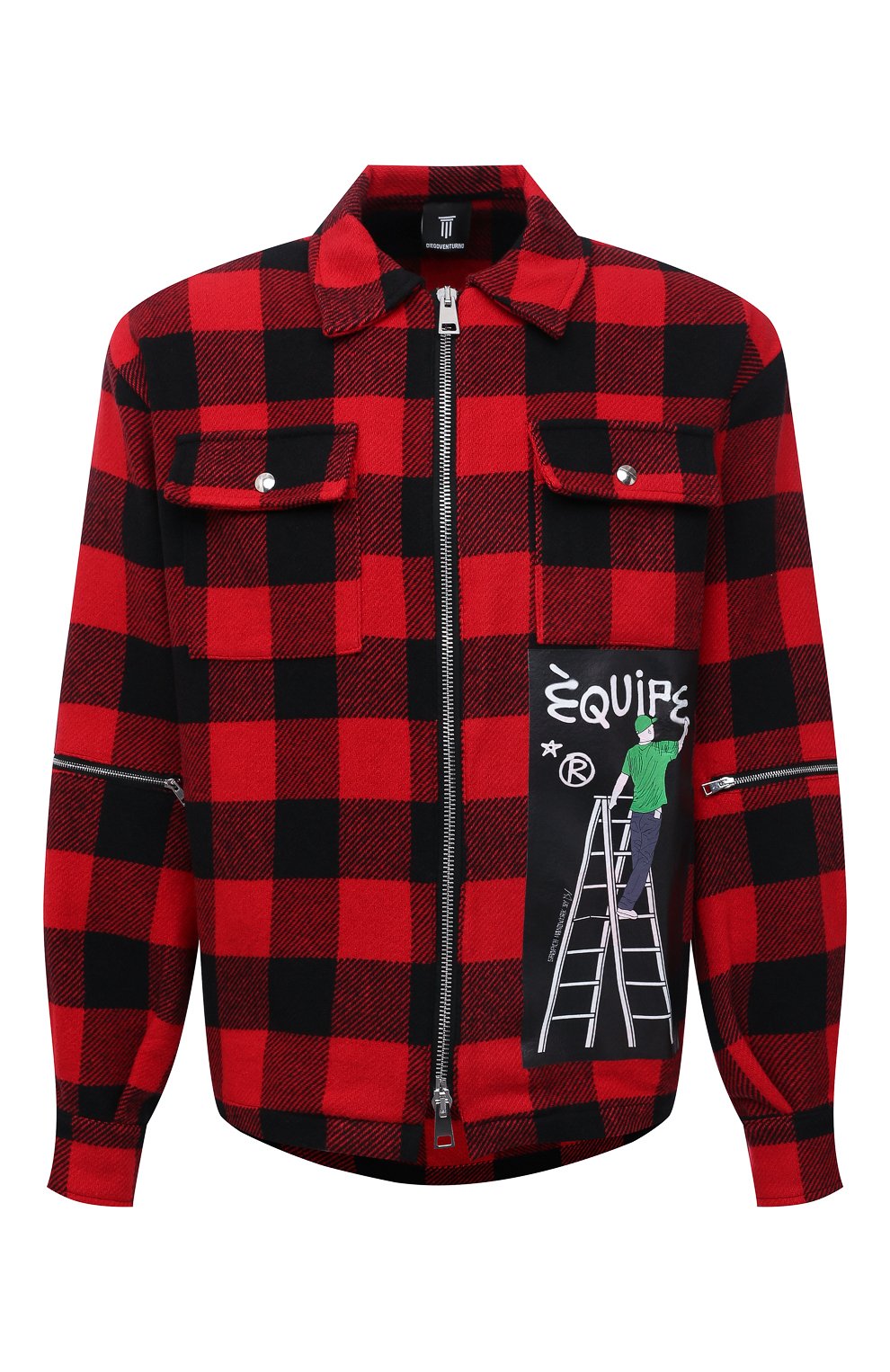 Куртка DIEGO VENTURINO красного цвета по цене 29700 руб., арт. FW21-DV CMC FZ-REDECF, фото 1 Куртка DIEGO VENTURINO, арт. FW21-DV CMC FZ-REDECF, фото 1