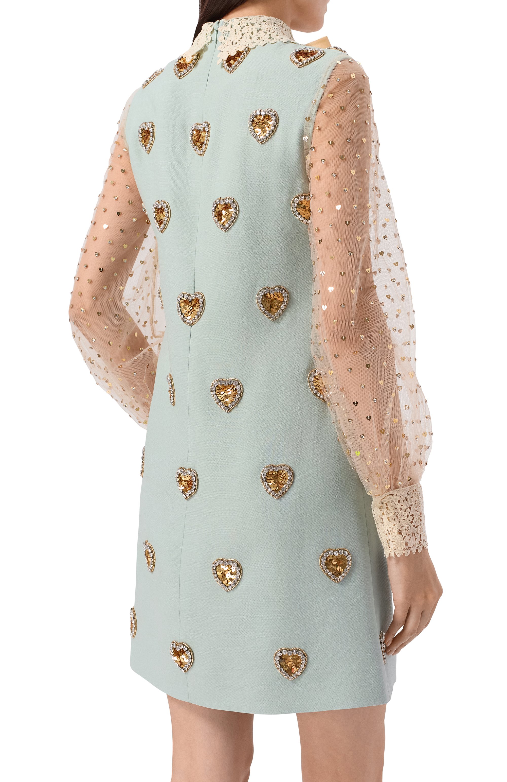 Платье из шерсти и шелка VALENTINO, арт. 7B3VADQ5/1CF, фото 3