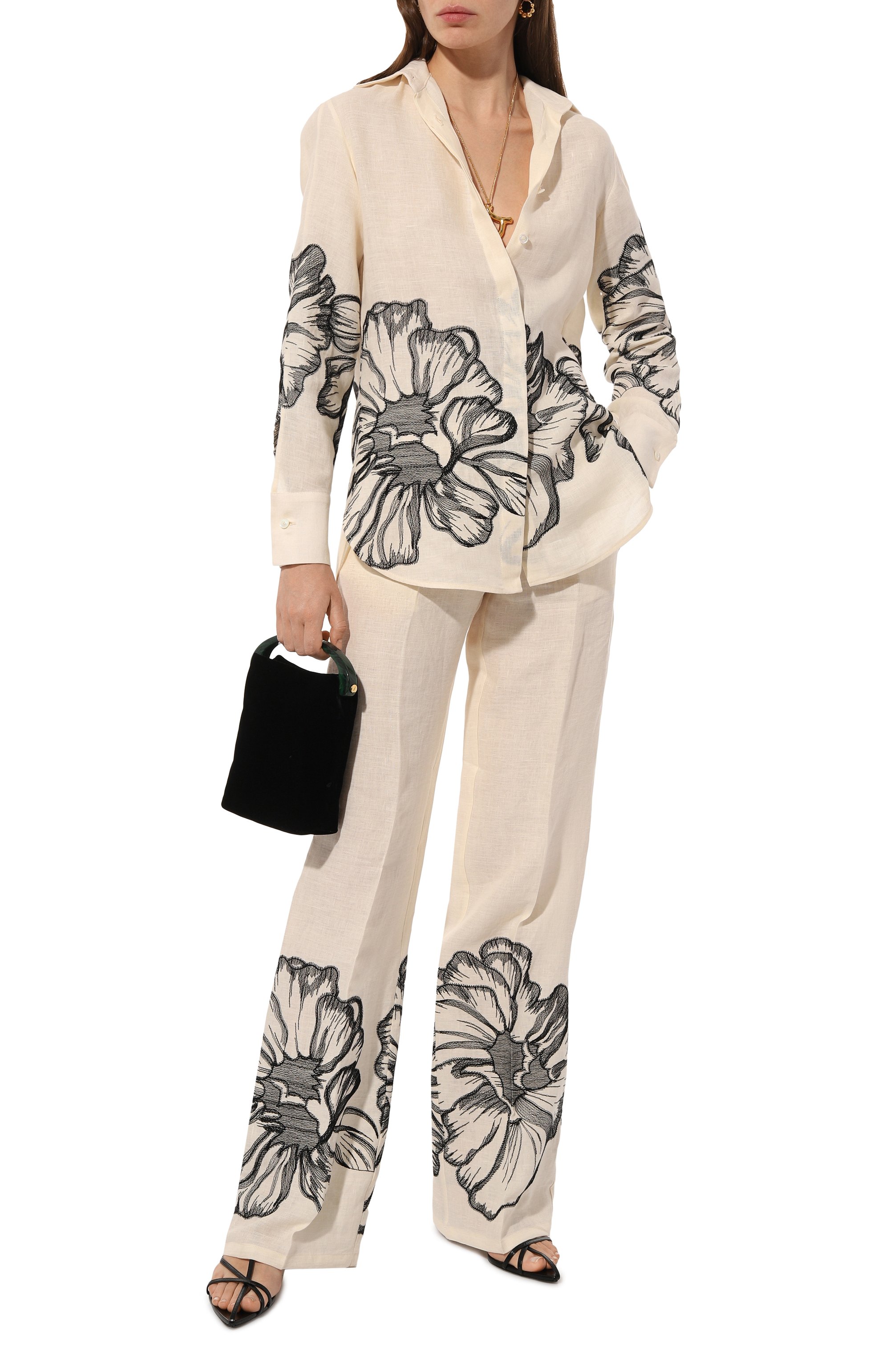 Льняная рубашка KITON, арт. D55442K0992C, фото 2