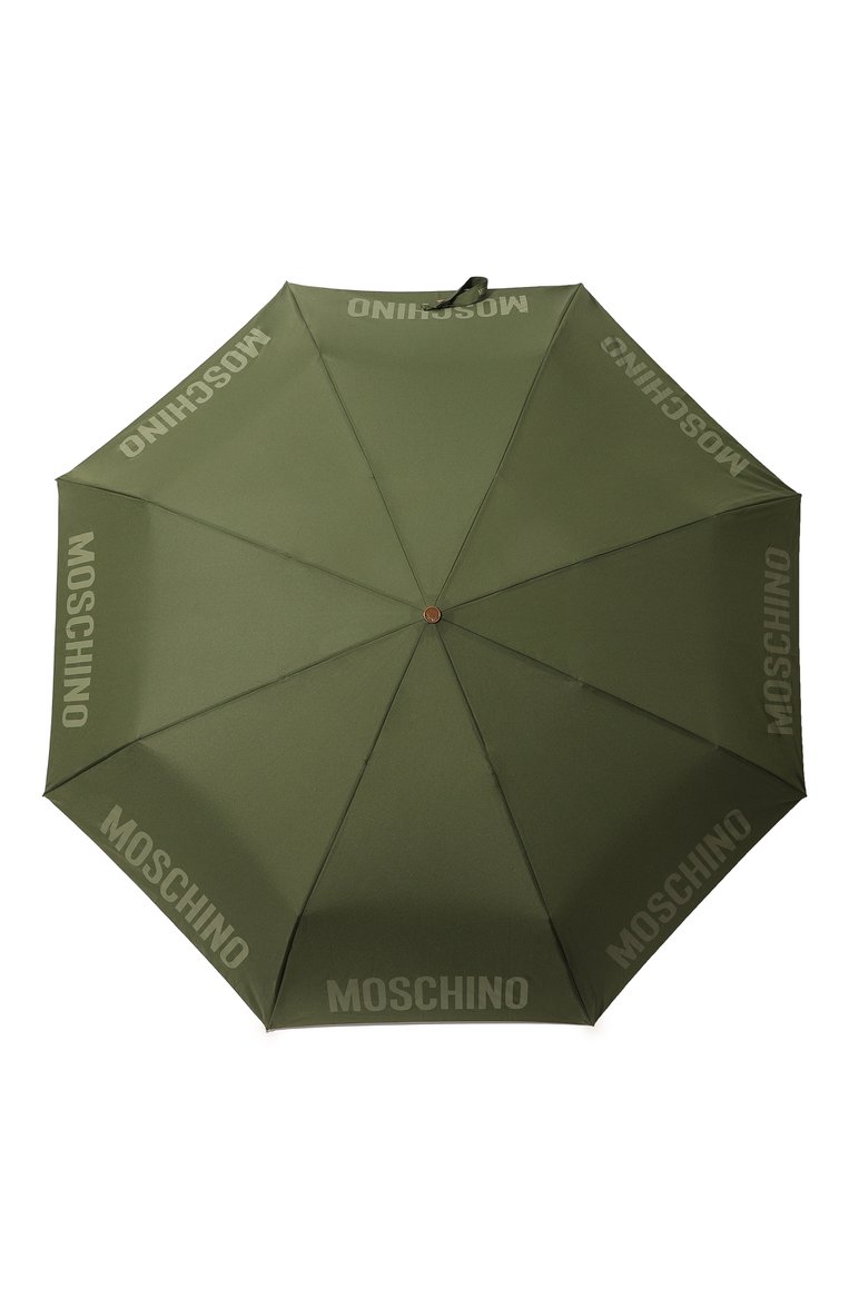 Женский складной зонт MOSCHINO хаки цвета, арт. 8064-T0PLESS | Фото 1 (Материал: Металл, Синтетический материал, Текстиль; Нос: Не проставлено)