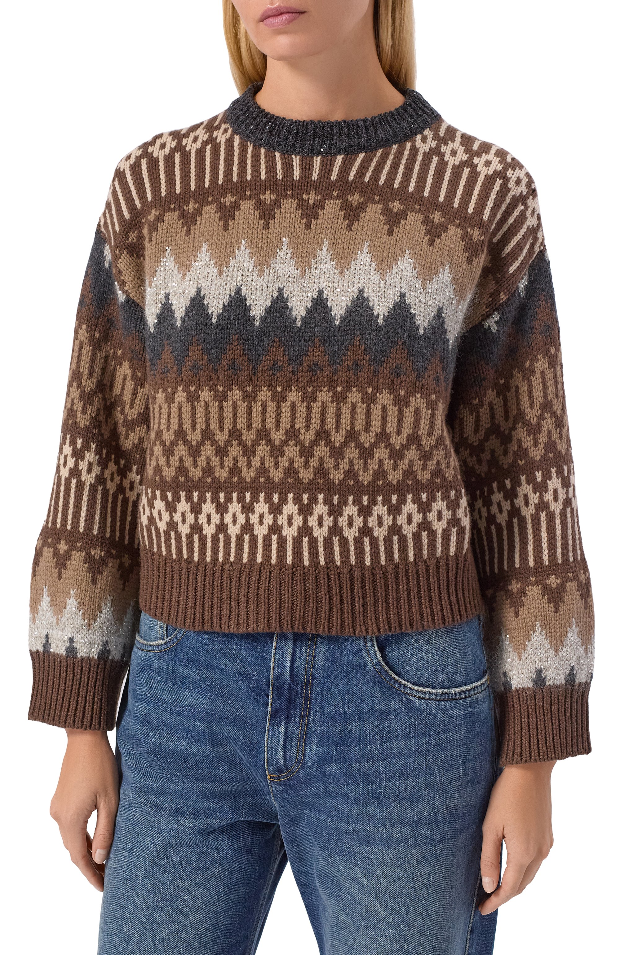 Кашемировый свитер BRUNELLO CUCINELLI, арт. M52371900, фото 3