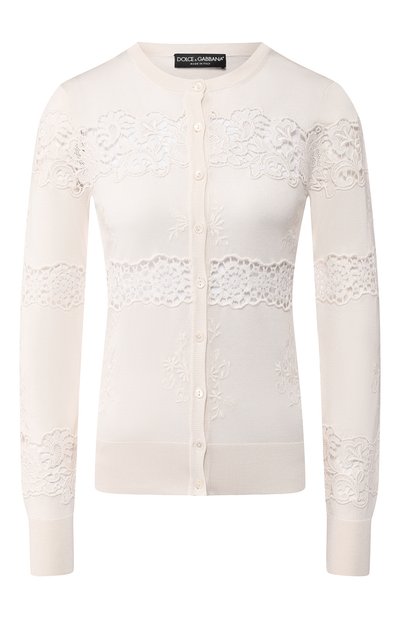Кардиган из смеси шелка и хлопка DOLCE & GABBANA, арт. FX359T/JASFF, фото 1