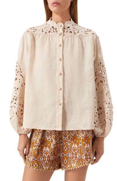 Льняная блузка ZIMMERMANN, арт. 1834TRS251, фото 3