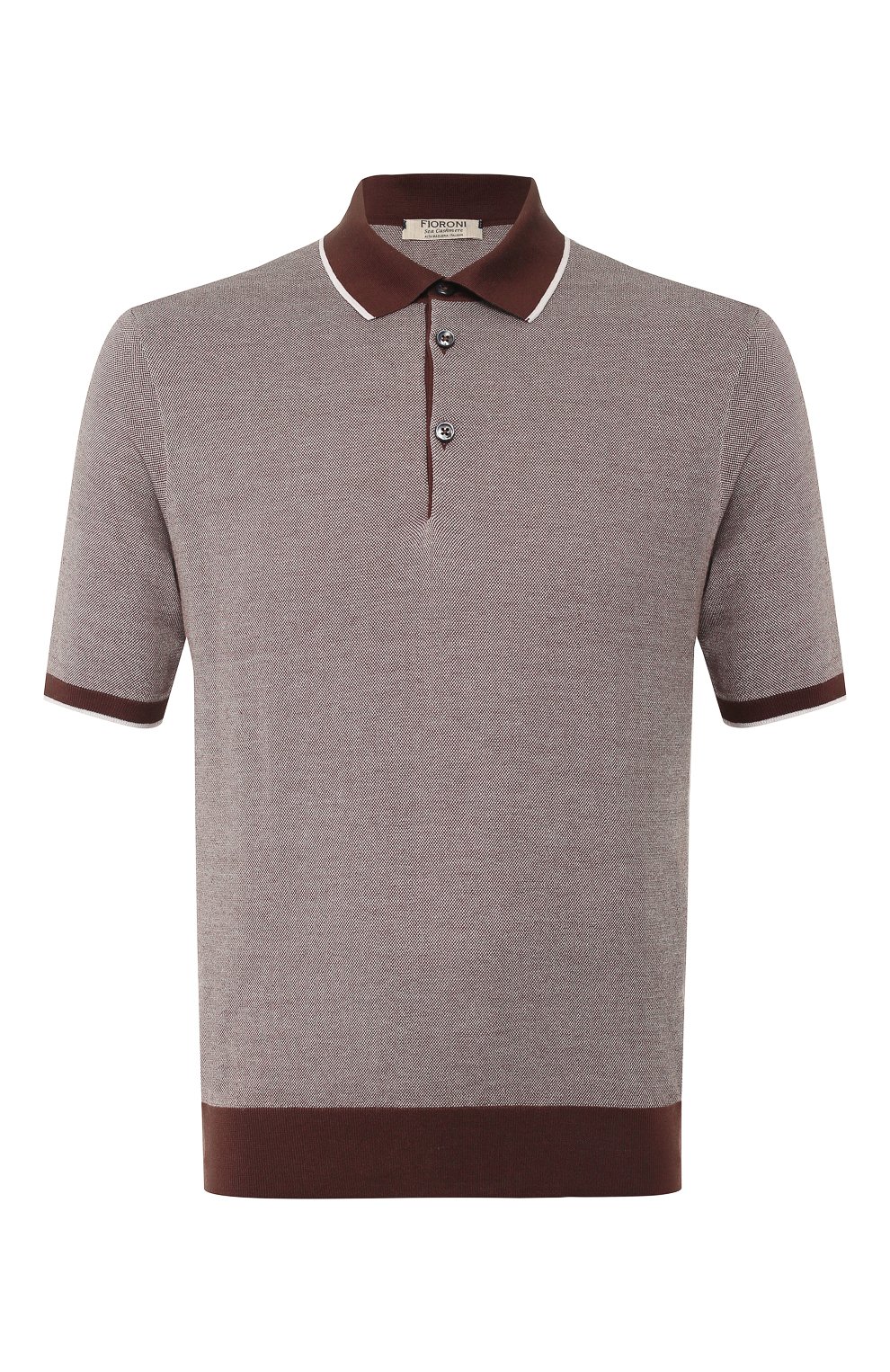 Поло из смеси хлопка и кашемира FIORONI, арт. MK20608C2, фото 1