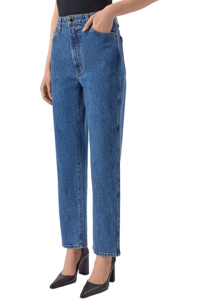 Джинсы abigail KHAITE синего цвета по цене 74350 руб., арт. 1071916009, фото 3 Джинсы abigail KHAITE, арт. 1071916009, фото 3