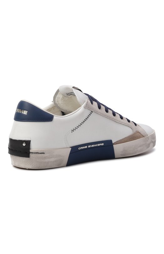 Кожаные кеды Distressed Crime London 19003PP8 Белый  19003PP8 Фото 4