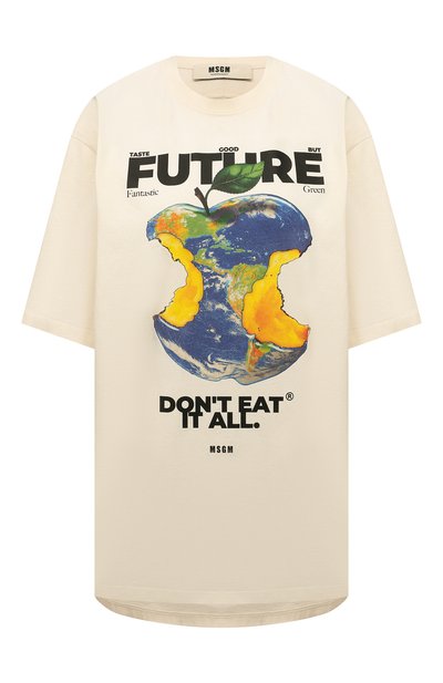 Женская хлопковая футболка MSGM, арт. 3241MDM194 227288