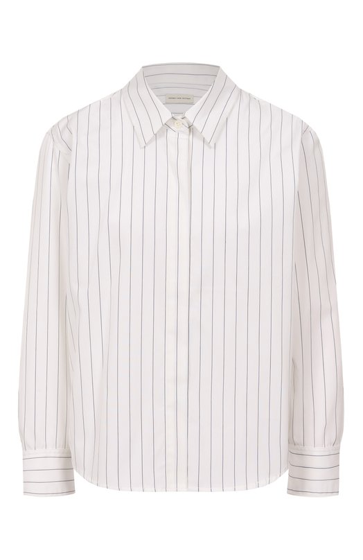 Хлопковая рубашка Dries Van Noten 252-010701-2021 Белый 252-010701-2021
