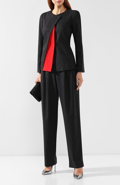 Брюки из смеси шерсти и кашемира GIORGIO ARMANI, арт. 9WHPP081/T016Z, фото 2