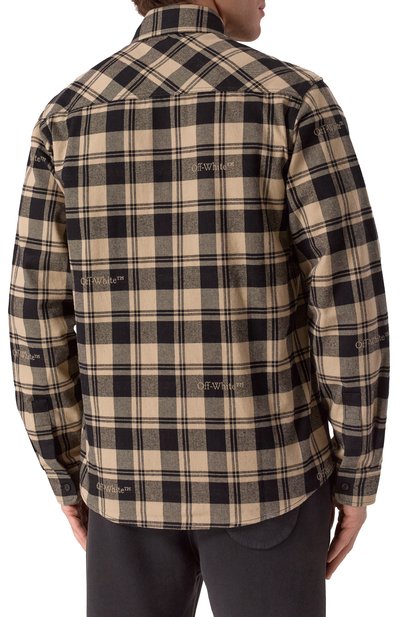 Хлопковая рубашка OFF-WHITE, арт. 0MGE030C99FAB001, фото 4