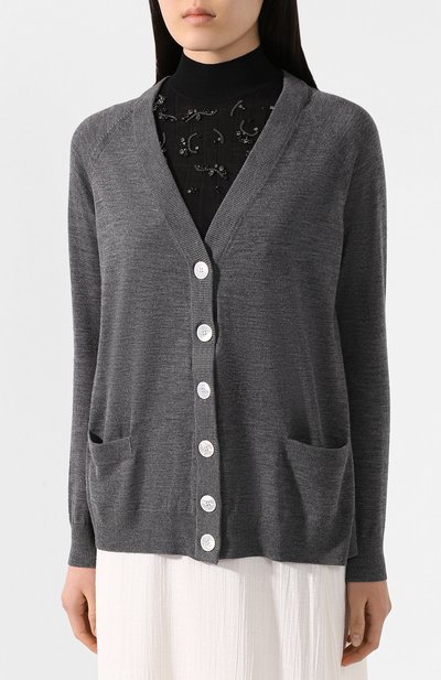 Шерстяной кардиган PRADA, арт. P25G61-1UJ4-F0002, фото 3