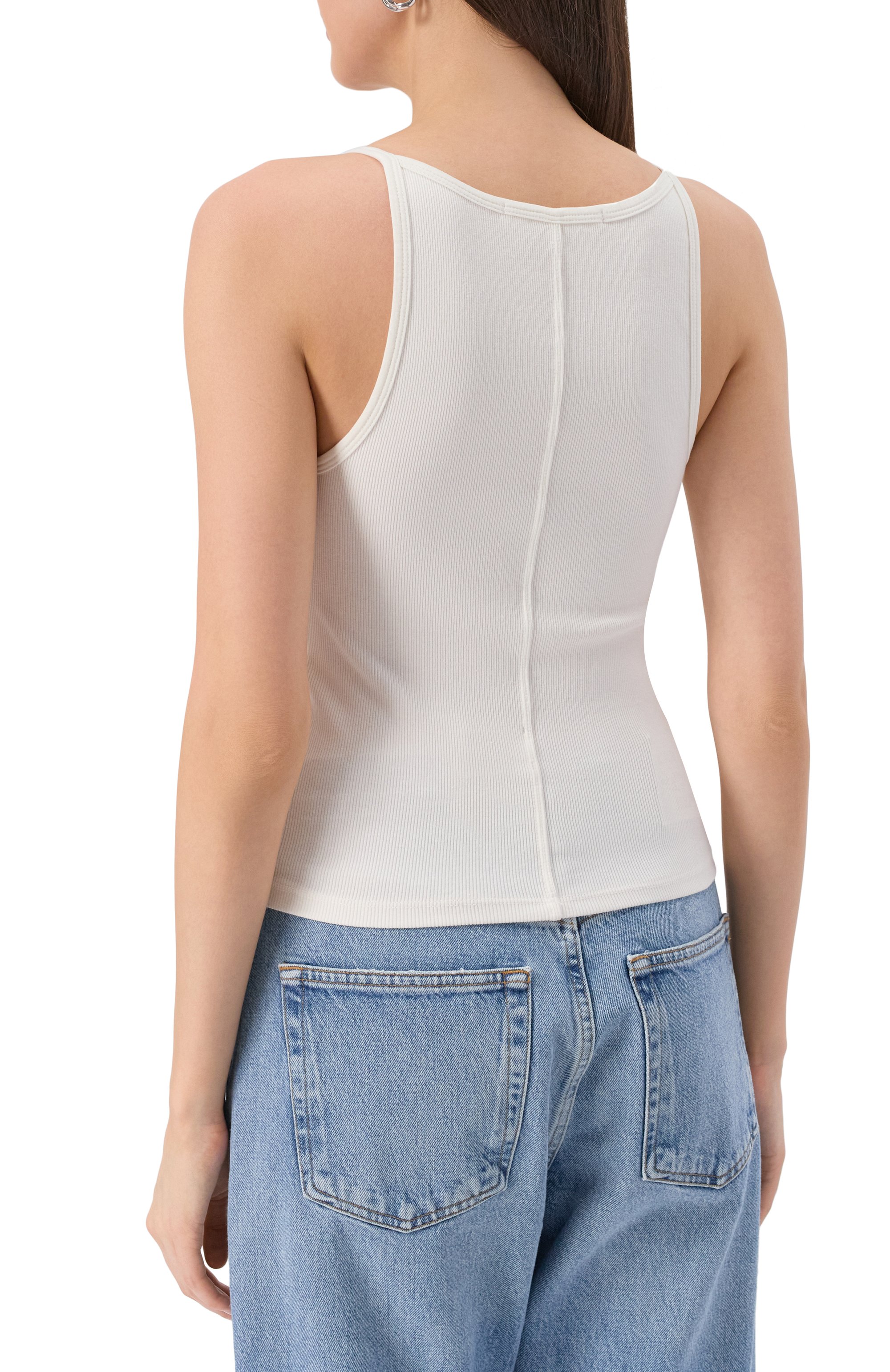 Хлопковая майка SLVRLAKE, арт. RFIT401R NATW, фото 4