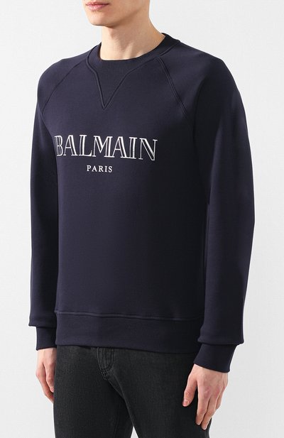 Хлопковый свитшот BALMAIN, арт. RH11679/I051, фото 3