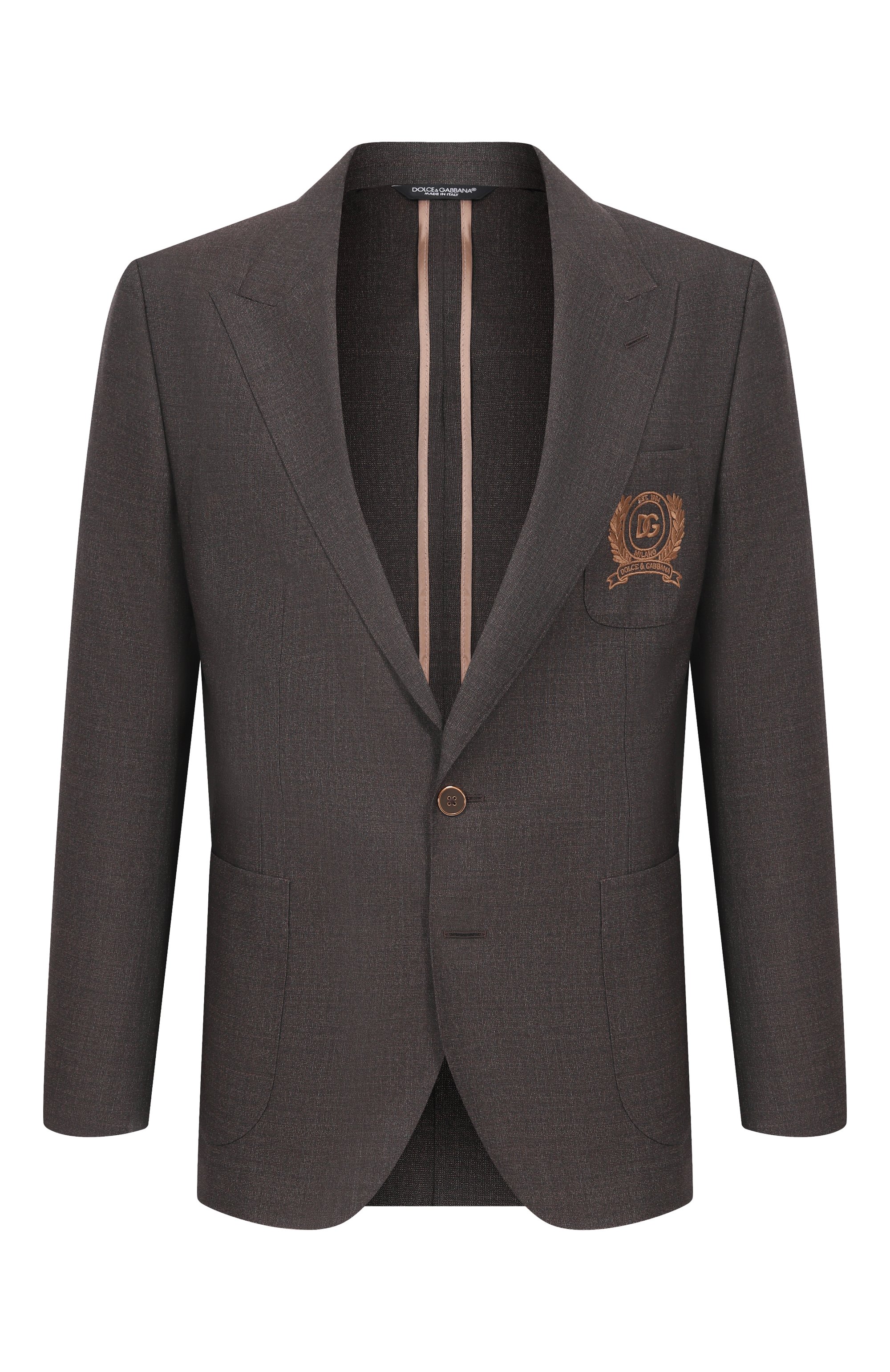 Шерстяной пиджак DOLCE & GABBANA, арт. G2TF4Z/HU2B0, фото 1