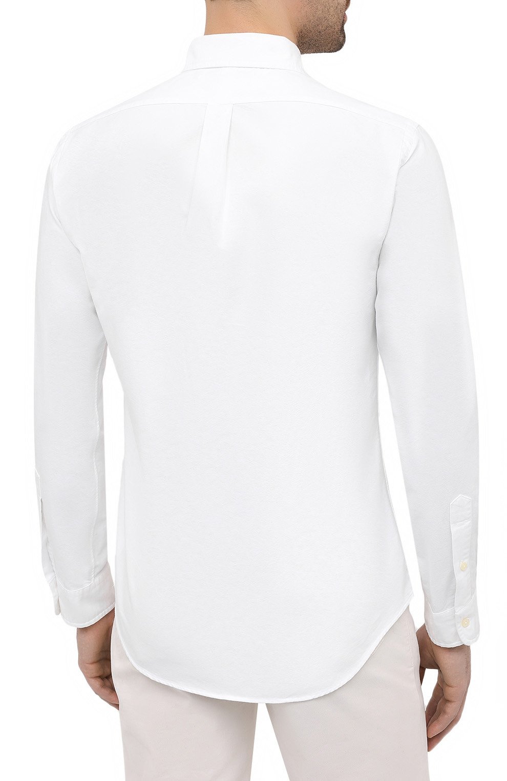 Хлопковая рубашка с воротником button down POLO RALPH LAUREN, арт. 710549084, фото 4
