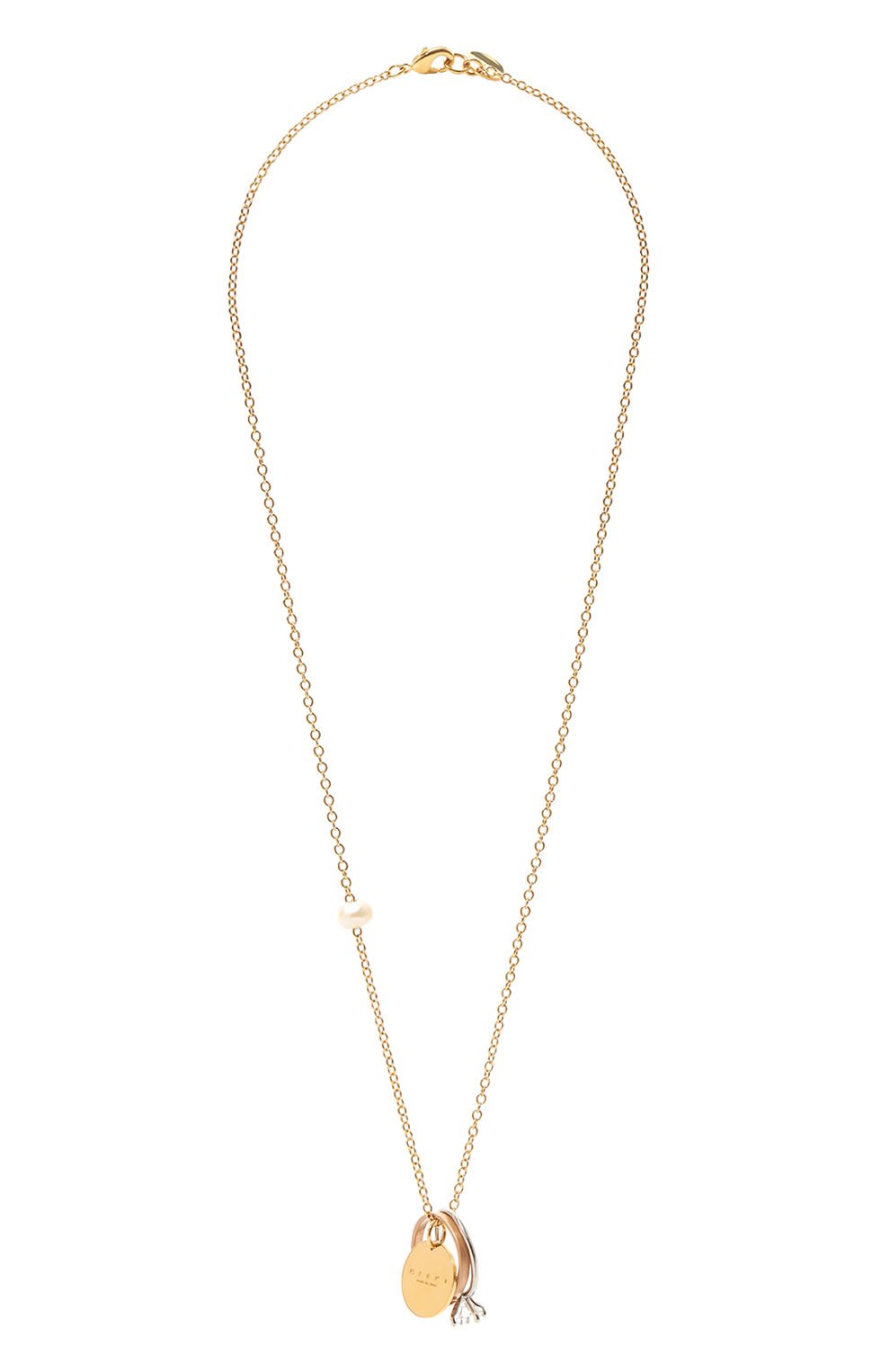 Подвеска на цепочке MARNI золотого цвета по цене 33550 руб., арт. C0MV0423A0 P6525, фото 1 Подвеска на цепочке MARNI, арт. C0MV0423A0 P6525, фото 1