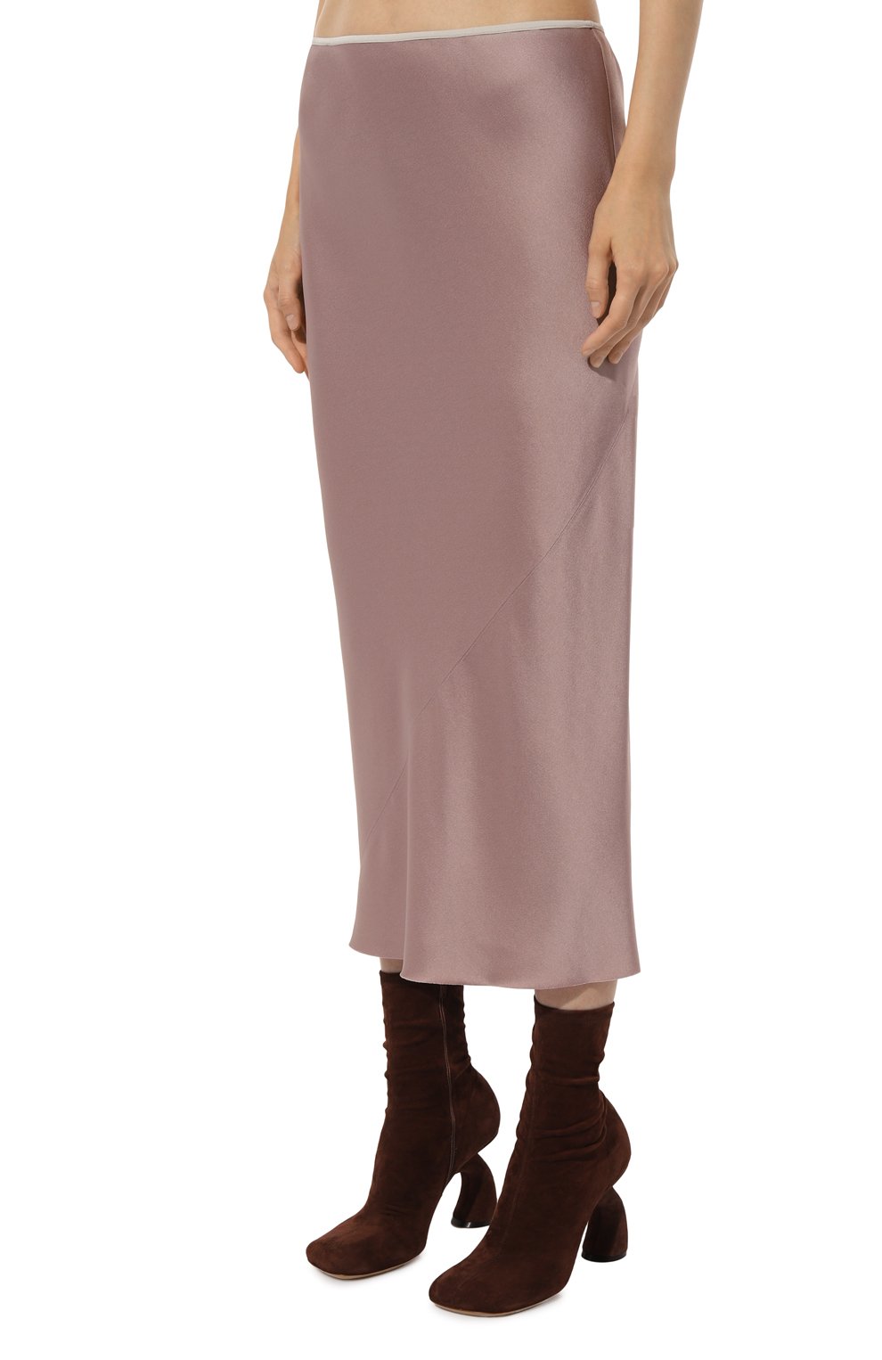 Юбка DRIES VAN NOTEN светло-розового цвета по цене 48300 руб., арт. 242-010802-9067, фото 3 Юбка DRIES VAN NOTEN, арт. 242-010802-9067, фото 3