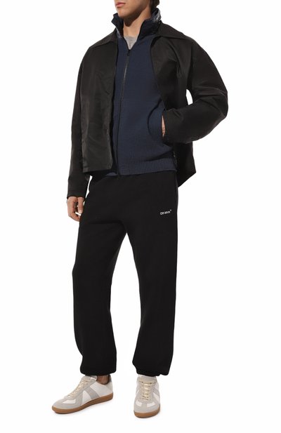 Хлопковый кардиган STONE ISLAND синего цвета по цене 36300 руб., арт. 525B0, фото 2 Хлопковый кардиган STONE ISLAND, арт. 525B0, фото 2