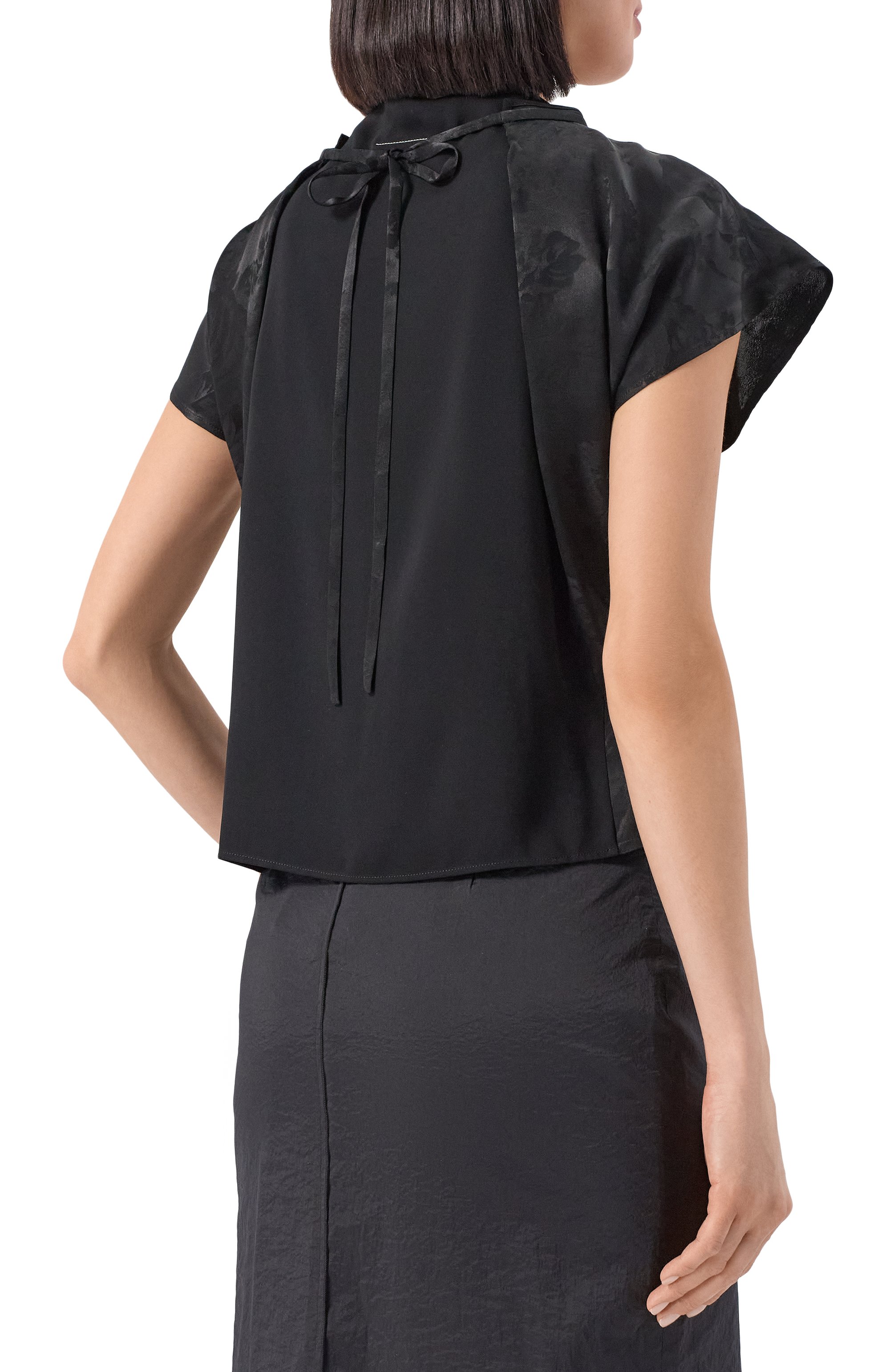 Комбинированный топ MM6, арт. S52NF0017/MTN082, фото 4